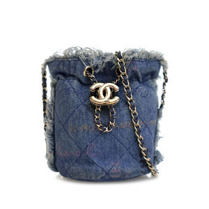 Pre-Loved Chanel Mini Denim Mood Bucket with Chain